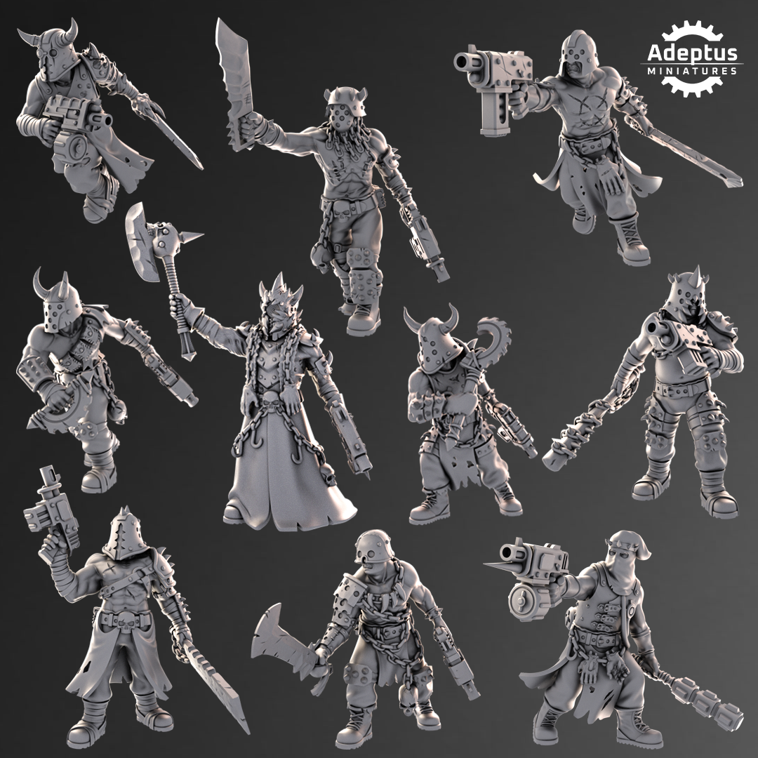 Kill Squad- Cultists of the Silent Pyre (10-Unit Kit or Single Model) by Adeptus Miniatures