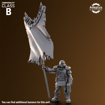 Sporeblight Regiment- Command Squad (4-Unit Kit or Single Model) by Adeptus Miniatures