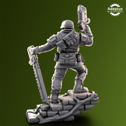 Shellcord Troopers-Commander- Imperial Force by Adeptus Miniatures