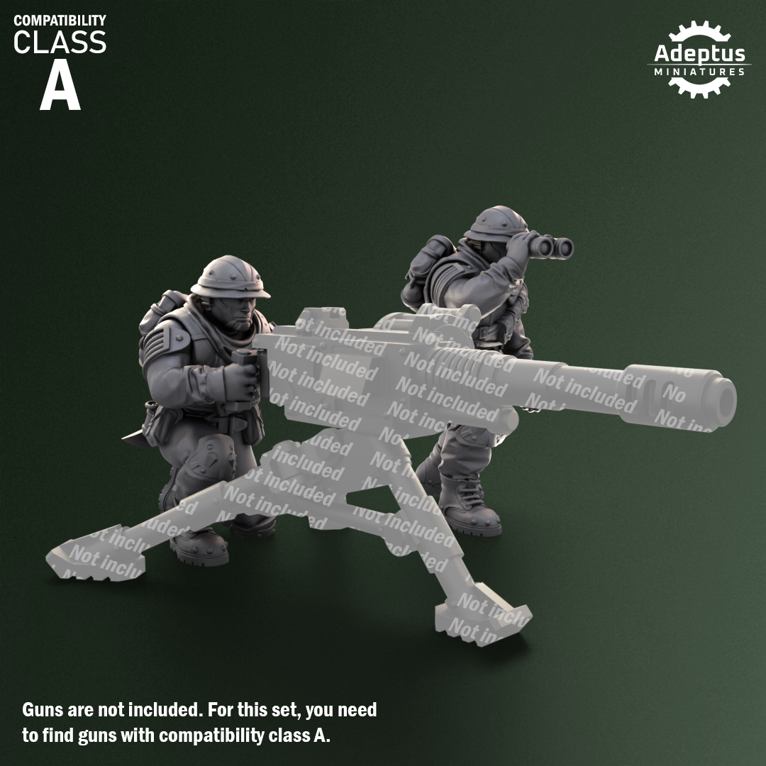Shadowmarch Battalion-Heavy Weapons Squad (12-Unit Kit or Single Model) by Adeptus Miniatures