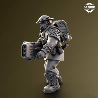 Sunclaw Regiment-Special Weapons Squad (4-Unit Kit or Single Model) by Adeptus Miniatures