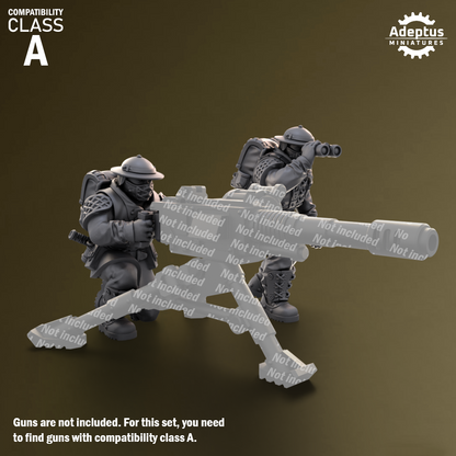 Sunclaw Regiment-Heavy Weapons Squad (12-Unit Kit or Single Model) by Adeptus Miniatures
