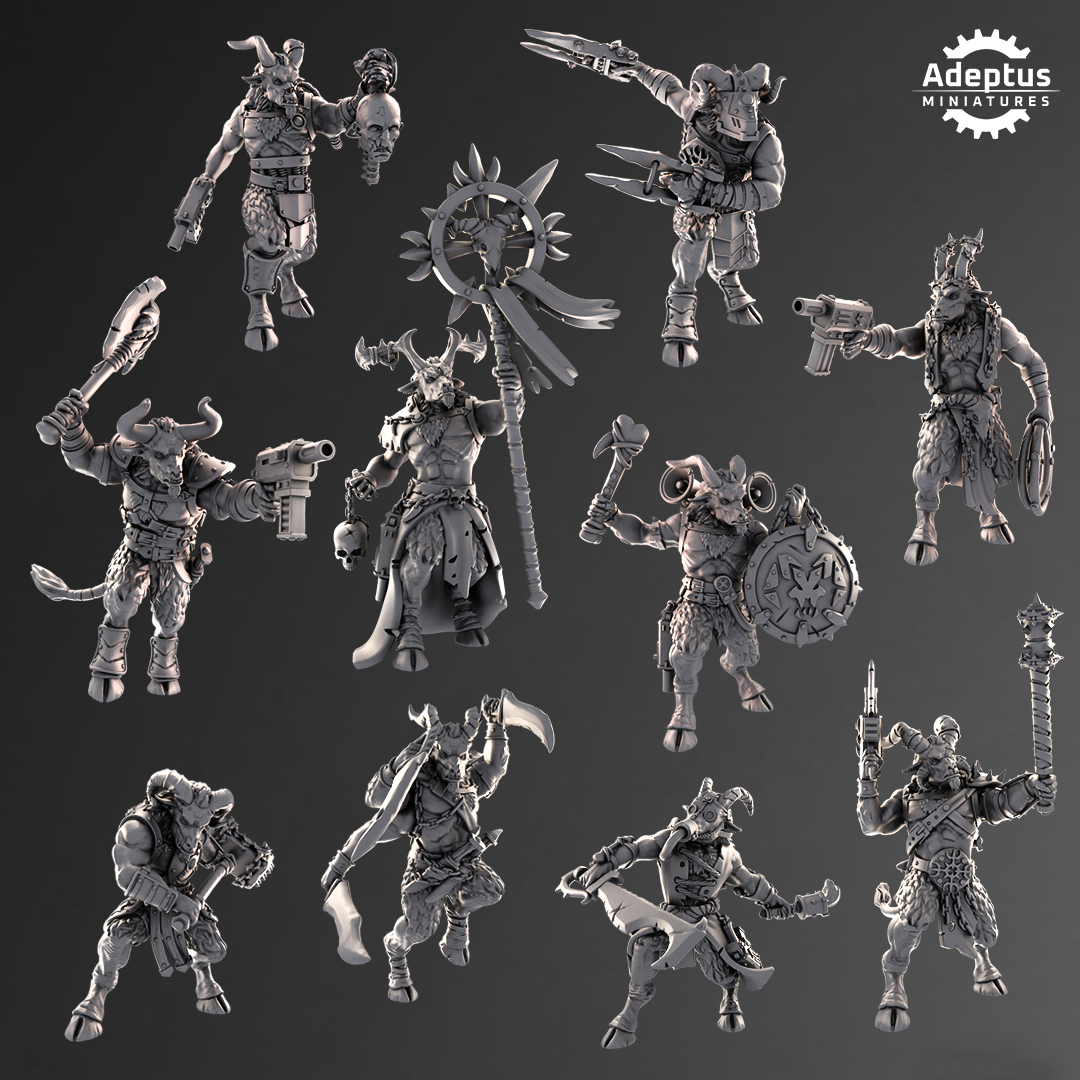 Kill Squad- Gorehorns (10-Unit Kit or Single Model) by Adeptus Miniatures