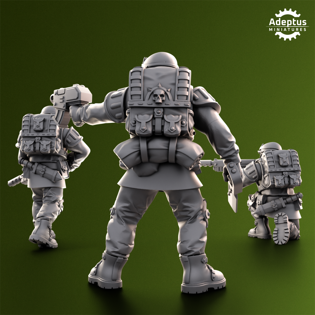 Shellcord Troopers-Squad of the Imperial Force (20-Unit Kit) by Adeptus Miniatures