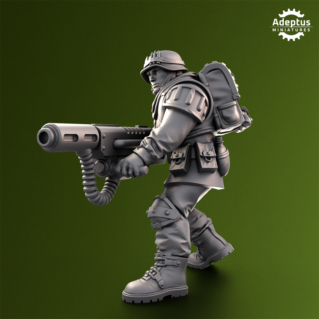 Shellcord Troopers-Special Weapons Squad- Imperial Force (4-Unit Kit or Single Model) by Adeptus Miniatures