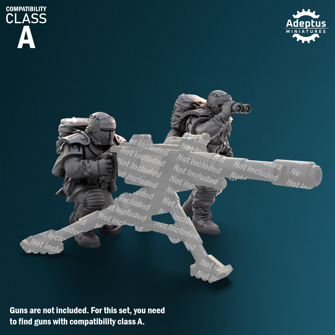 Winterline Forces -Heavy Weapons Squad (12-Unit Kit or Single Model) by Adeptus Miniatures