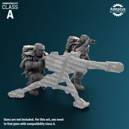 Winterline Forces -Heavy Weapons Squad (12-Unit Kit or Single Model) by Adeptus Miniatures