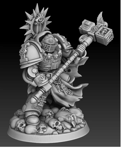 Silver Wardens Captain of the Brothers by DMG Minis