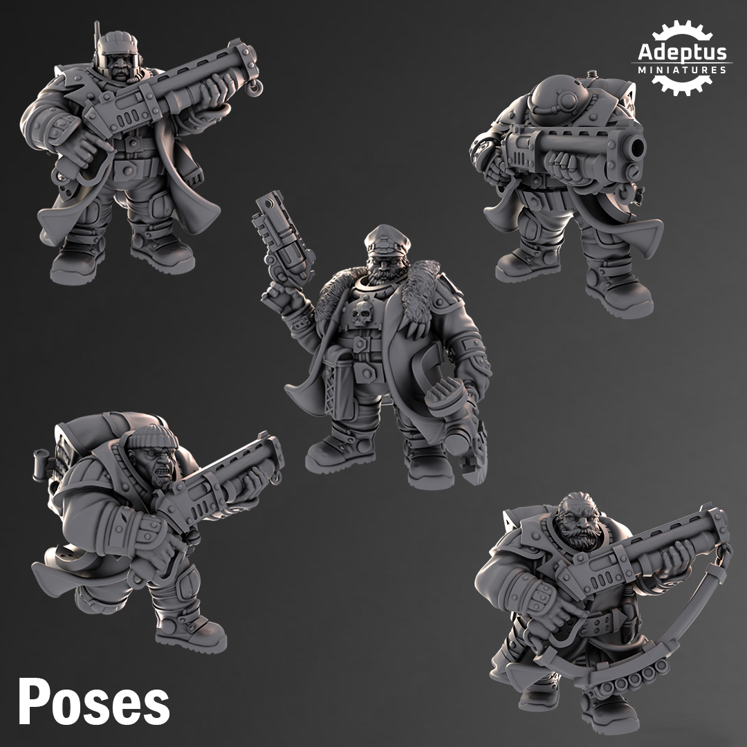Emberguard- Dwarves (5-Unit Kit or Single Model) by Adeptus Miniatures