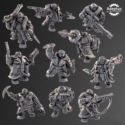 Kill Squad- Dwarves (10-Unit Kit or Single Model) by Adeptus Miniatures