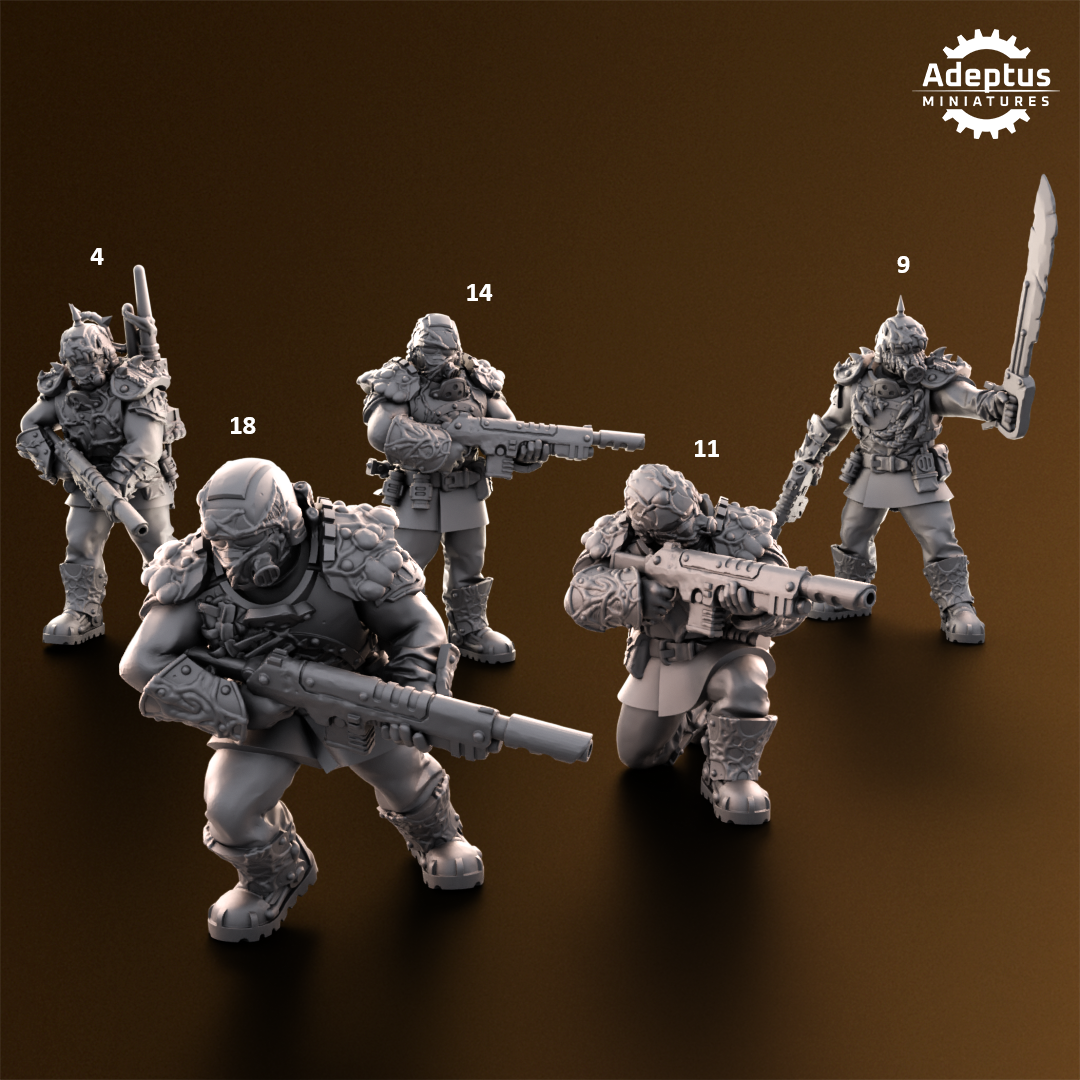 Sporeblight Regiment-Squad (20-Unit Kit or Single Model) by Adeptus Miniatures