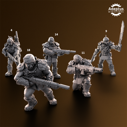 Sporeblight Regiment-Squad (20-Unit Kit or Single Model) by Adeptus Miniatures