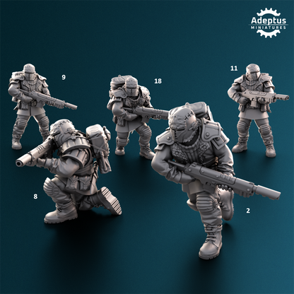 Winterline Force-Squad of the Imperial Force (20-Unit Kit) by Adeptus Miniatures