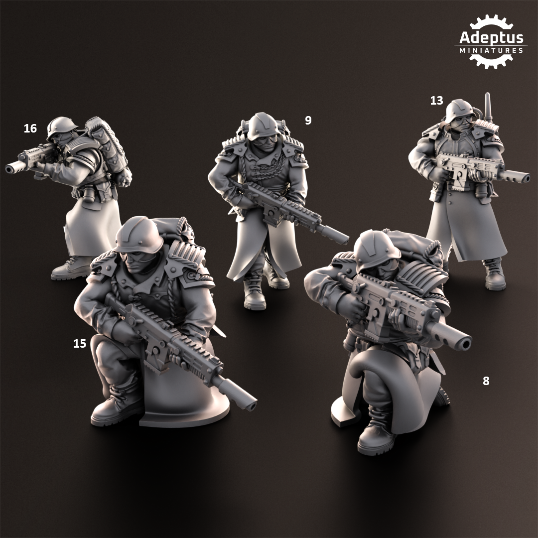 Nightcloak Regiment- Squad of the Imperial Force (20-Unit Kit or Single Model) by Adeptus Miniatures