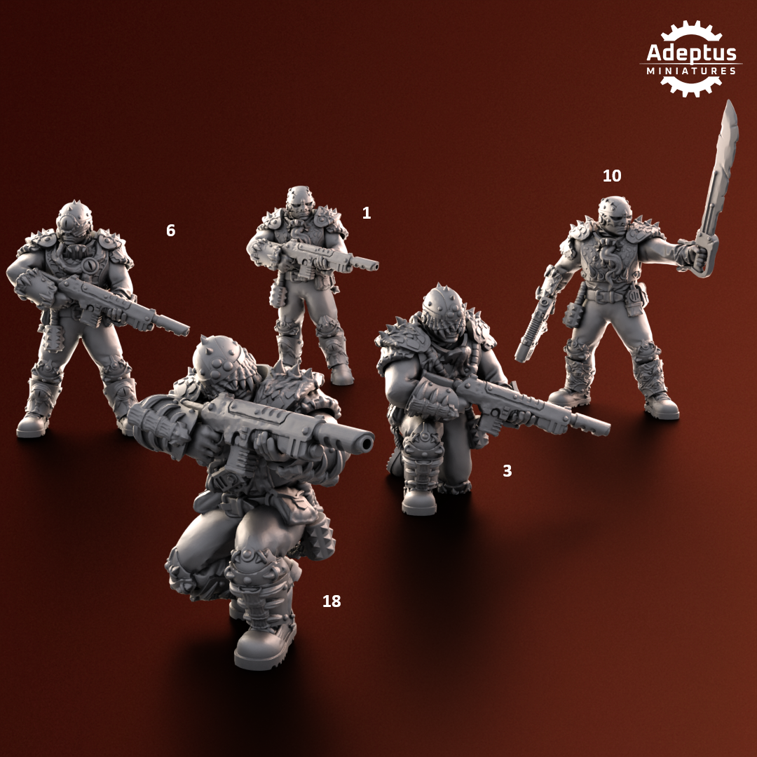 Rotmark Legion-Squad (20-Unit Kit or Single Model) by Adeptus Miniatures