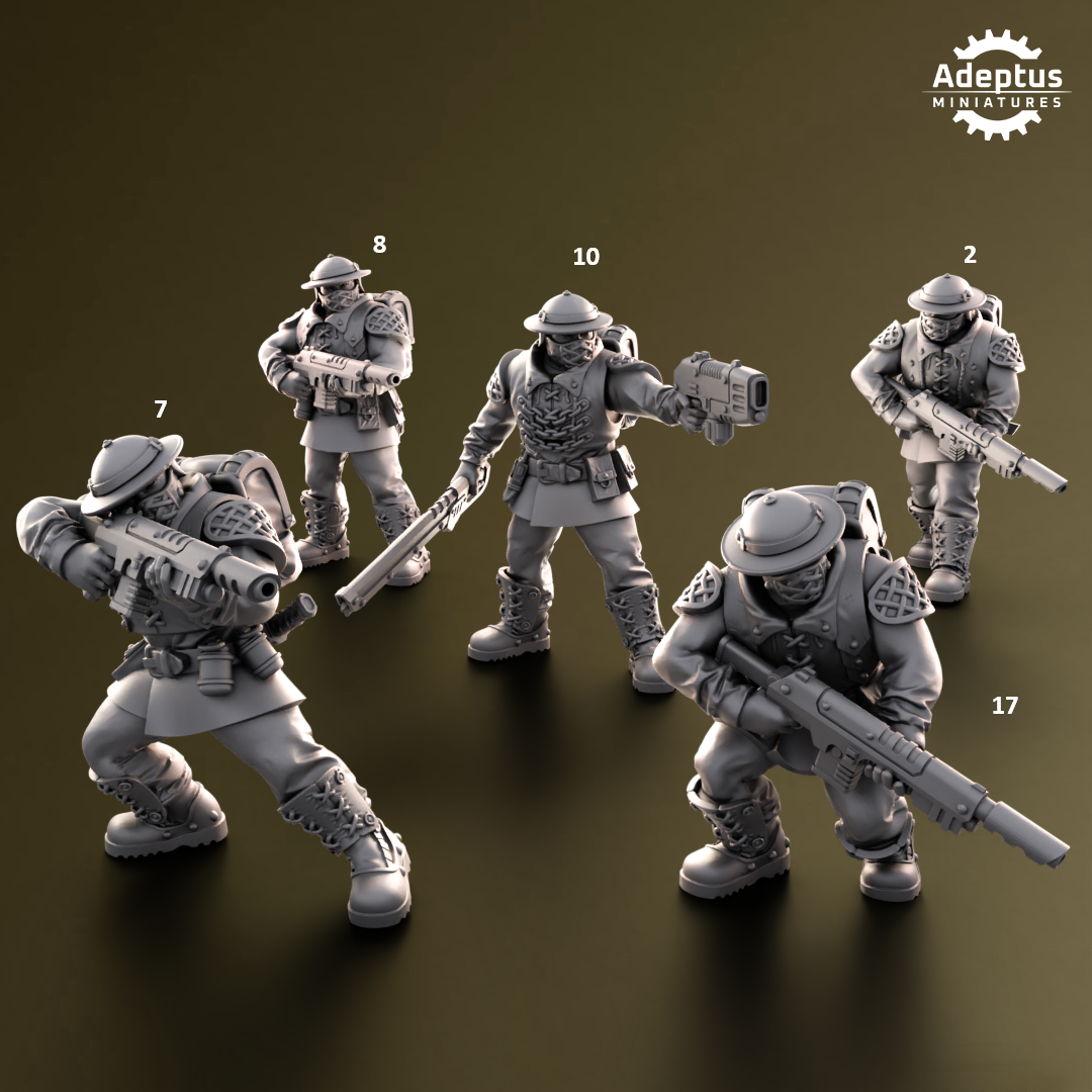 Sunclaw Regiment-Squad of the Imperial Force (20-Unit Kit) by Adeptus Miniatures