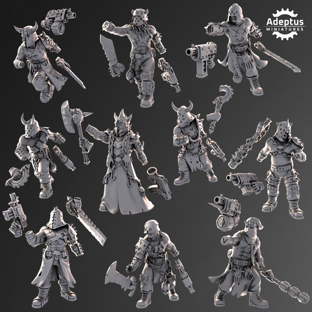 Kill Squad- Cultists of the Silent Pyre (10-Unit Kit or Single Model) by Adeptus Miniatures