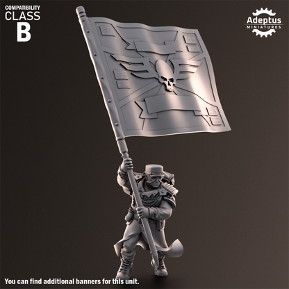 Nightcloak Regiment- Command Squad of the Imperial Force (4-Unit Kit or Single Model) by Adeptus Miniatures