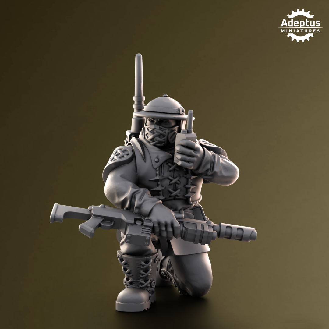 Sunclaw Regiment-Command Squad (4-Unit Kit or Single Model) by Adeptus Miniatures