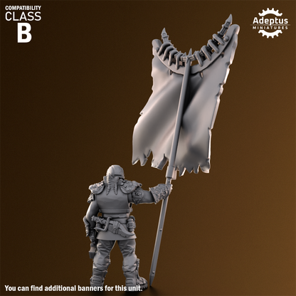 Sporeblight Regiment- Command Squad (4-Unit Kit or Single Model) by Adeptus Miniatures