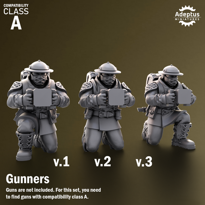 Sunclaw Regiment-Heavy Weapons Squad (12-Unit Kit or Single Model) by Adeptus Miniatures