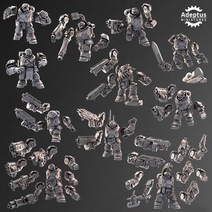 Kill Squad- Heavy Dwarves (11-Unit Kit or Single Model) by Adeptus Miniatures