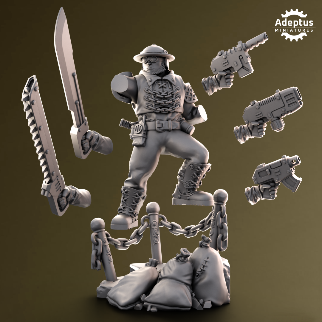 Sunclaw Regiment-Commander- Imperial Force by Adeptus Miniatures