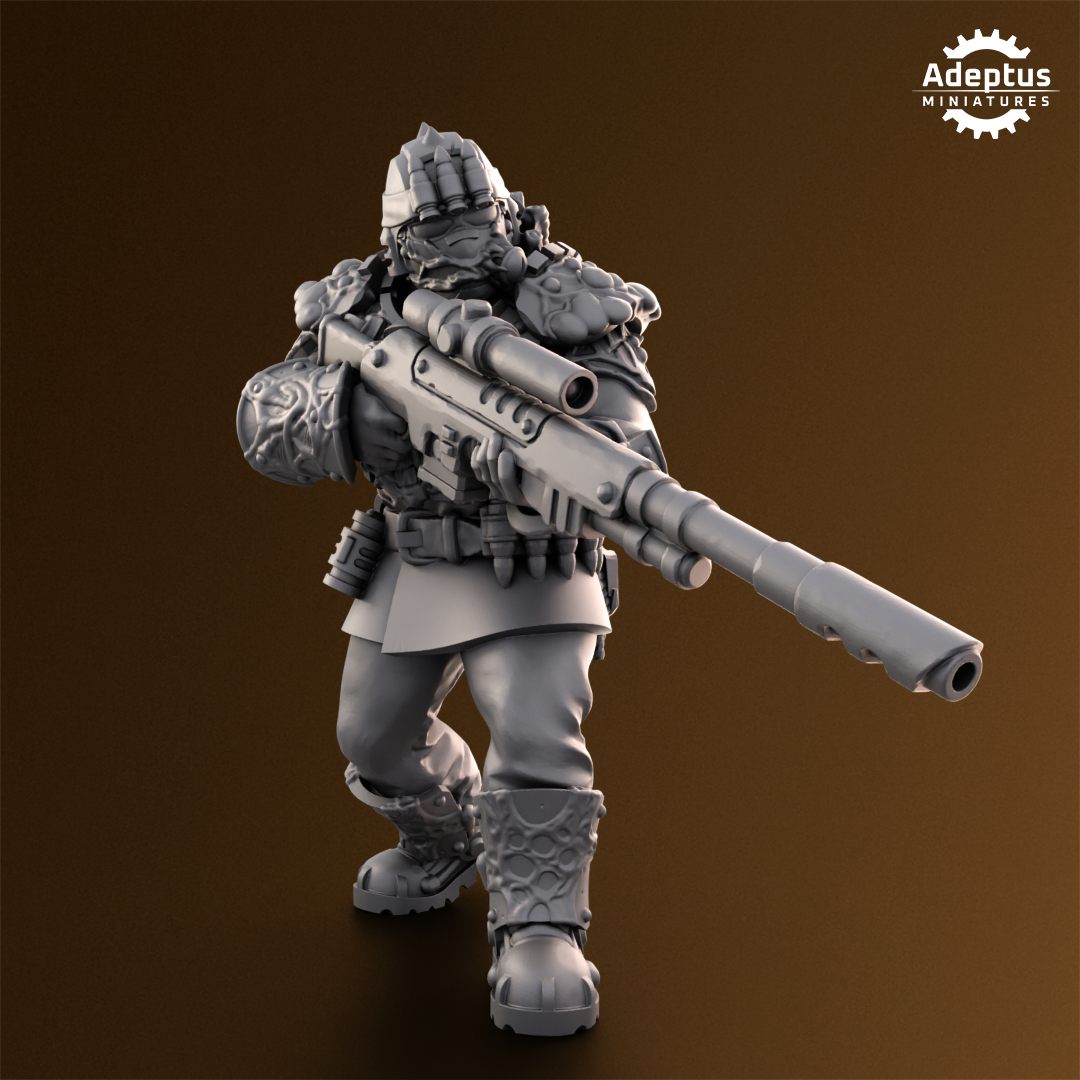 Sporeblight Regiment- Sniper Squad (3-Unit Kit or Single Model) by Adeptus Miniatures