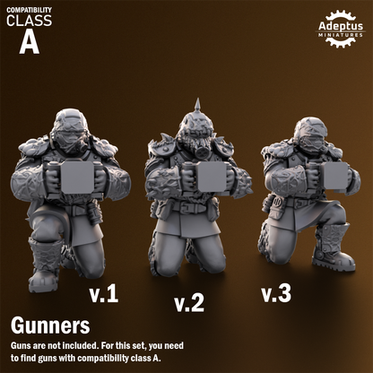 Sporeblight Regiment-Heavy Weapons Team (12-Unit Kit or Single Model) by Adeptus Miniatures