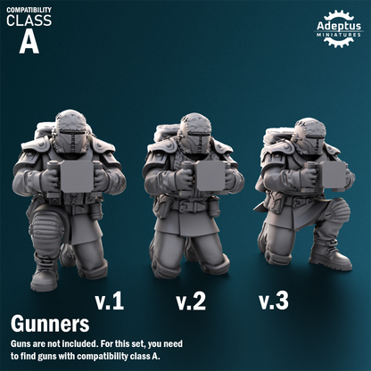 Winterline Forces -Heavy Weapons Squad (12-Unit Kit or Single Model) by Adeptus Miniatures