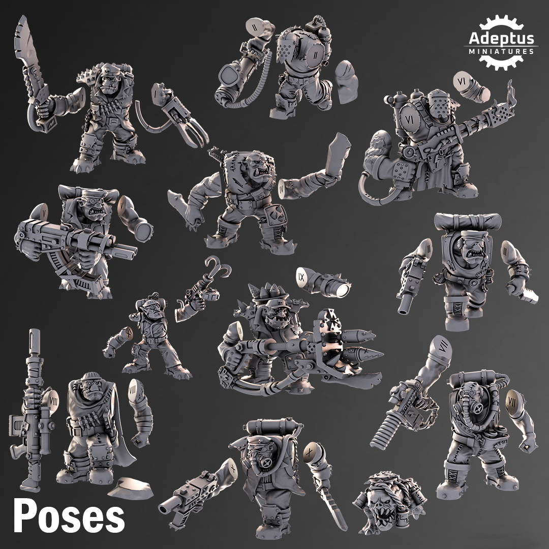 Kill Squad- Da Snikkas (12-Unit Kit or Single Model) by Adeptus Miniatures