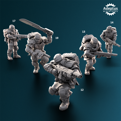 Winterline Force-Squad of the Imperial Force (20-Unit Kit) by Adeptus Miniatures