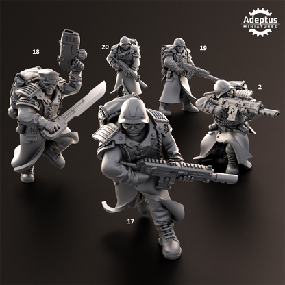 Nightcloak Regiment- Squad of the Imperial Force (20-Unit Kit or Single Model) by Adeptus Miniatures