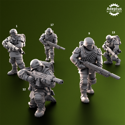 Shellcord Troopers-Squad of the Imperial Force (20-Unit Kit) by Adeptus Miniatures