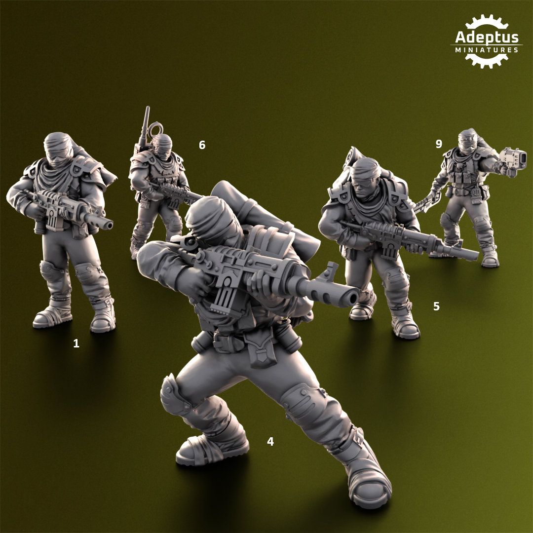 Red Dune Regiment (20-Unit Kit or Single Model) by RedMakers