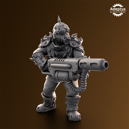 Sporeblight Regiment- Special Weapons Squad (4-Unit Kit or Single Model) by Adeptus Miniatures