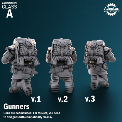 Winterline Forces -Heavy Weapons Squad (12-Unit Kit or Single Model) by Adeptus Miniatures