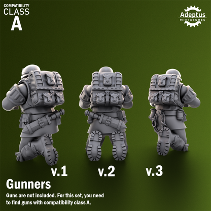Shellcord Troopers -Heavy Weapons Squad (12-Unit Kit or Single Model) by Adeptus Miniatures