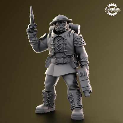 Sunclaw Regiment-Command Squad (4-Unit Kit or Single Model) by Adeptus Miniatures