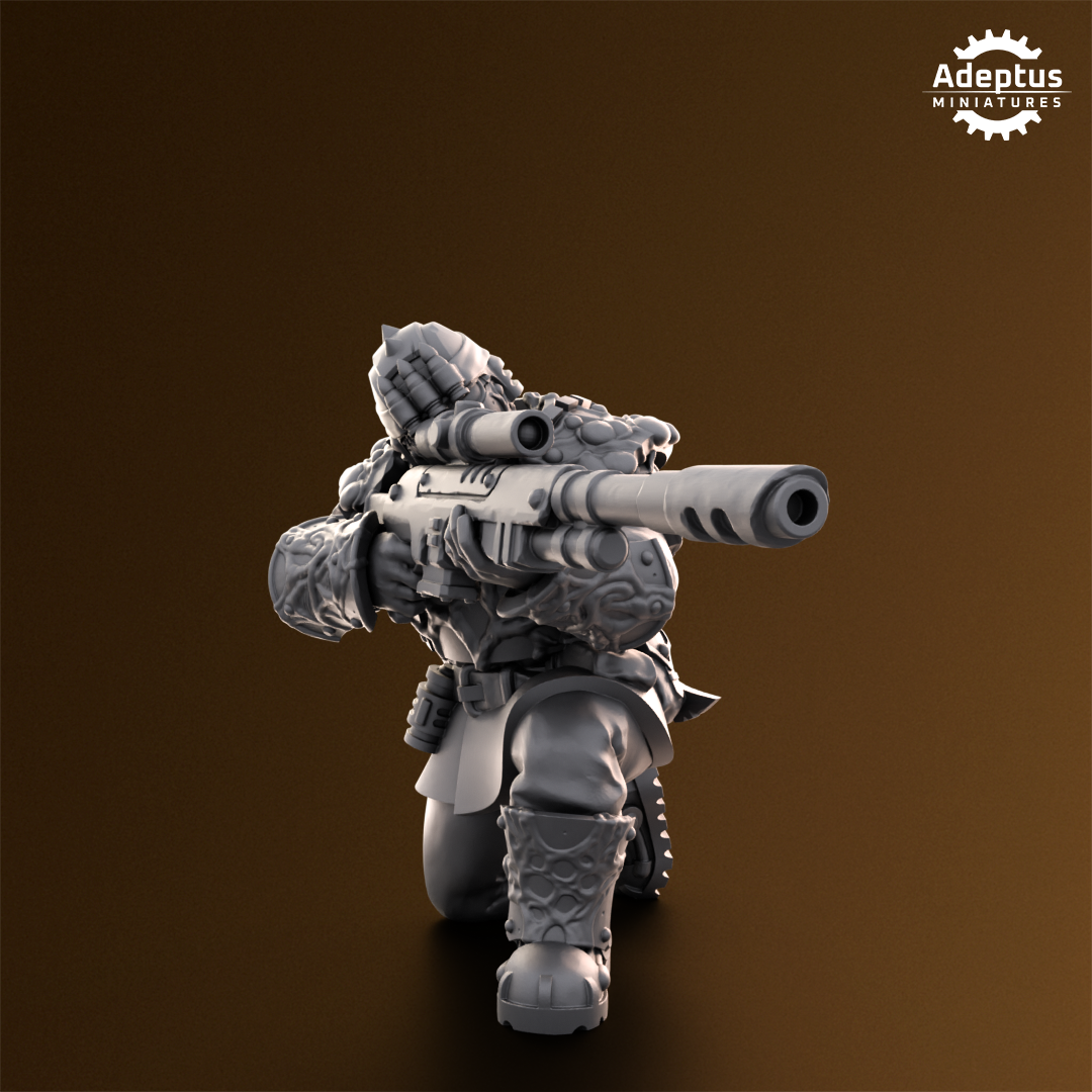 Sporeblight Regiment- Sniper Squad (3-Unit Kit or Single Model) by Adeptus Miniatures