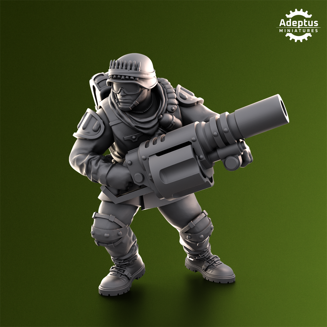 Shellcord Troopers-Special Weapons Squad- Imperial Force (4-Unit Kit or Single Model) by Adeptus Miniatures