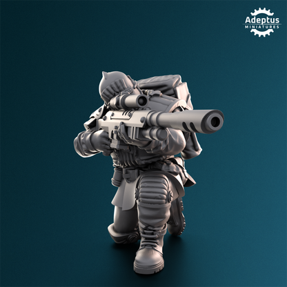 Winterline Forces- Sniper Squad- Imperial Force (3-Unit Kit or Single Model) by Adeptus Miniatures