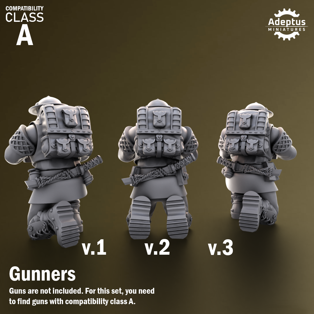 Sunclaw Regiment-Heavy Weapons Squad (12-Unit Kit or Single Model) by Adeptus Miniatures