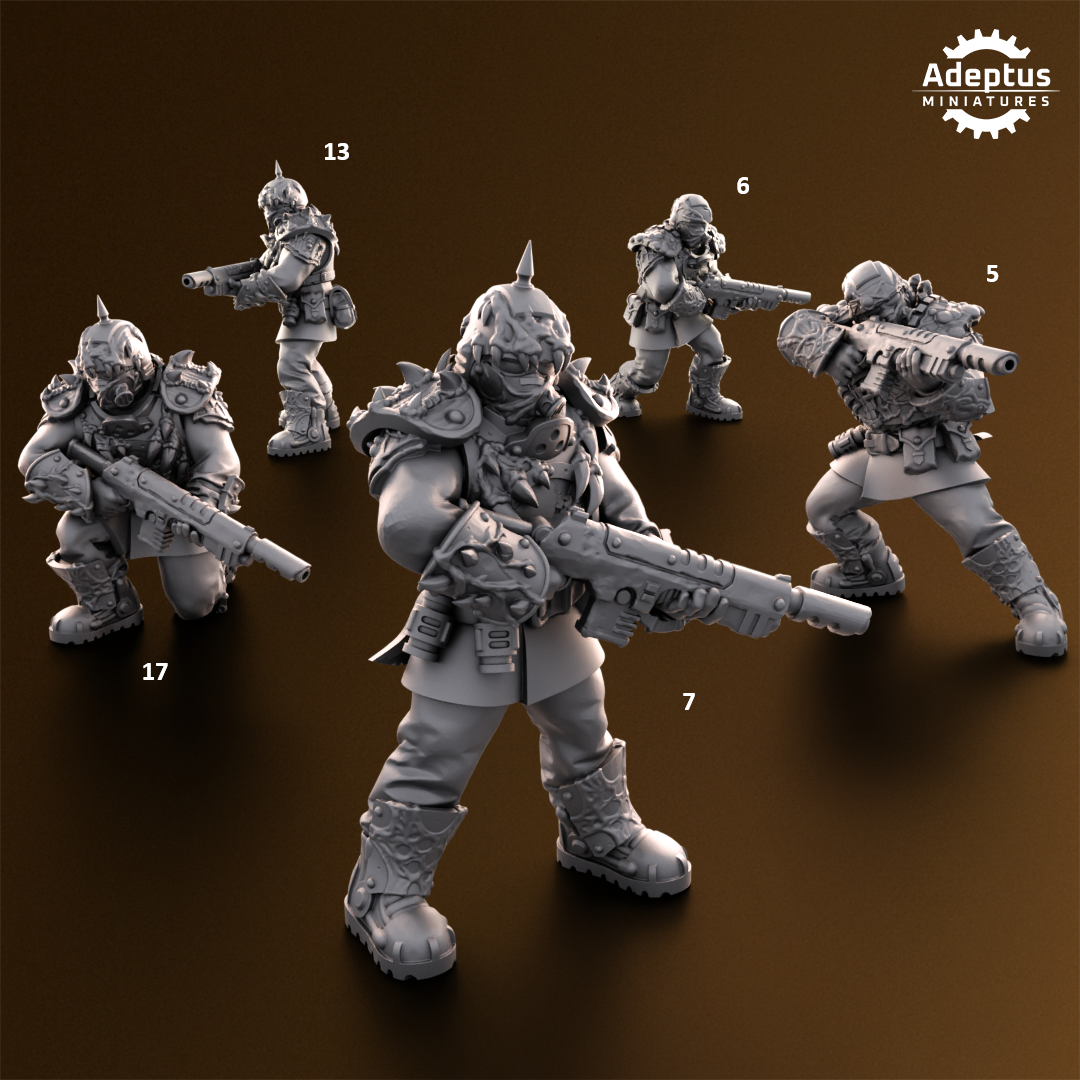 Sporeblight Regiment-Squad (20-Unit Kit or Single Model) by Adeptus Miniatures
