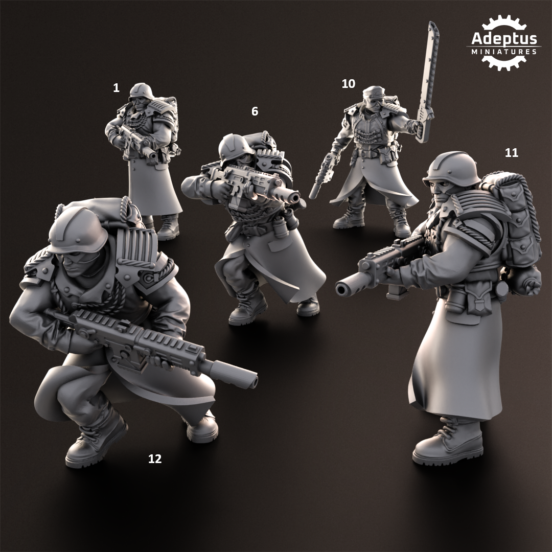 Nightcloak Regiment- Squad of the Imperial Force (20-Unit Kit or Single Model) by Adeptus Miniatures