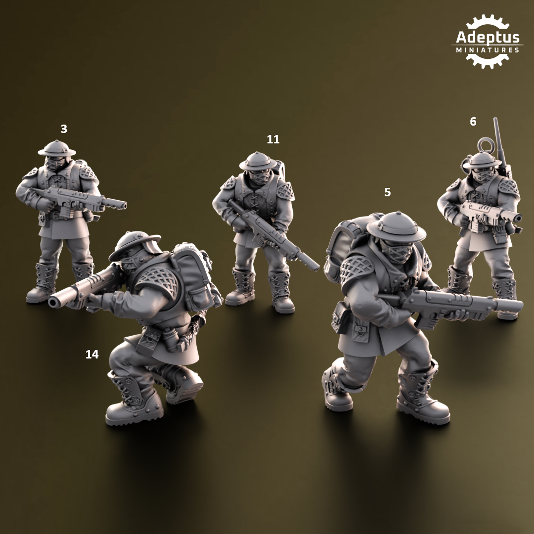 Sunclaw Regiment-Squad of the Imperial Force (20-Unit Kit) by Adeptus Miniatures