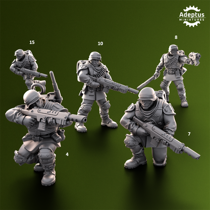 Shellcord Troopers-Squad of the Imperial Force (20-Unit Kit) by Adeptus Miniatures