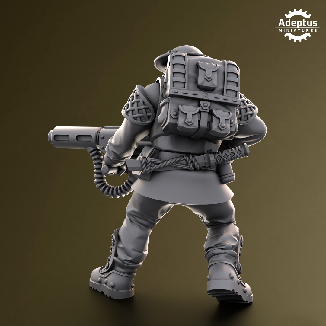 Sunclaw Regiment-Special Weapons Squad (4-Unit Kit or Single Model) by Adeptus Miniatures
