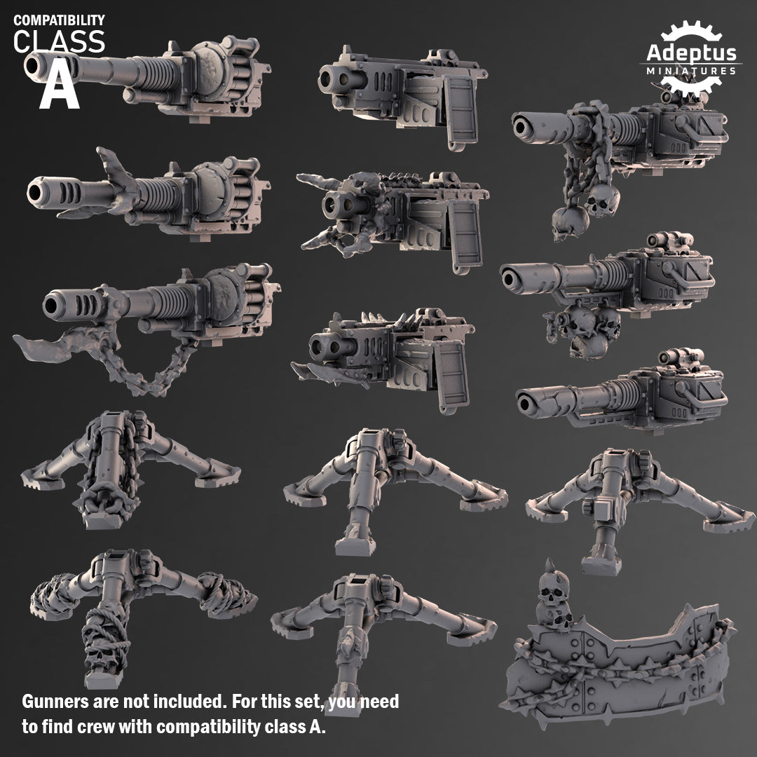 Sporeblight Regiment-Heavy Weapons Team (12-Unit Kit or Single Model) by Adeptus Miniatures