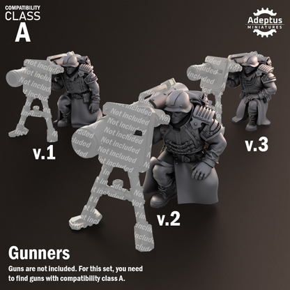Nightcloak Regiment-Heavy Weapons Squad (12-Unit Kit or Single Model) by Adeptus Miniatures